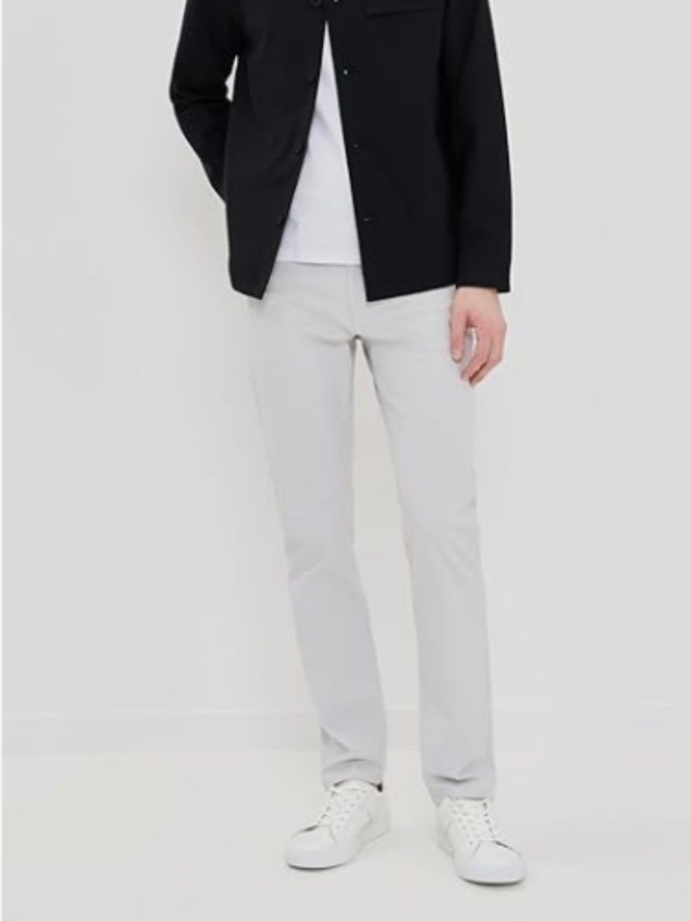 Theory Men's Raffi Neoteric Twill Grey Pants Size 32 Straight Leg (I)